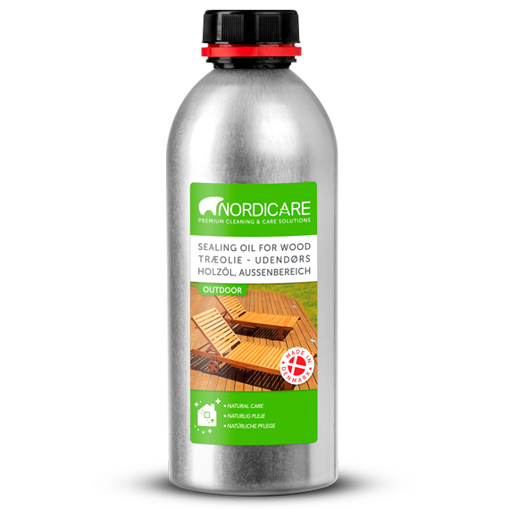 Nordicare Sealing Wood Oil for Outdoor Garden Furniture - Teak Oil for Wood  Outdoor Furniture - Suitable for All Outdoor Types of Wood, Danish Oil for
